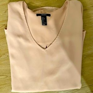 Forever 21 light pink V-Neck Blouse